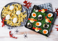 Halloween Deviled Eggs Shot