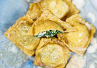 Spinach Ravioli Shot