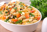 Zesty Italian Pasta Salad Shot