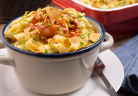 Southwestern Macaroni and Cheese Shot