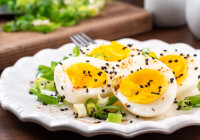 Air Fryer Hard Boiled Eggs Shot