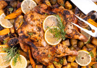 Spatchcock Chicken Shot