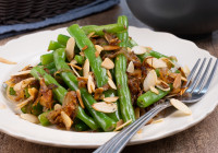 Green Bean Almondine Shot