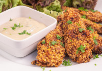 Pecan Crusted Chicken Shot