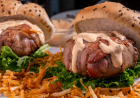 Bacon Wrapped Burger Shot