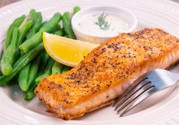 Salmon with Dill Sauce Shot