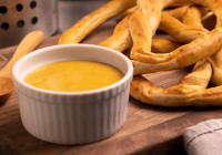 Mustard Dip For Pretzels Shot