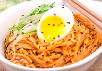 Korean Spicy Noodles (Bibim Guksu) Shot