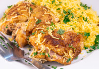 Chicken and Yellow Rice Shot