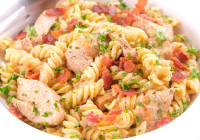 Chicken Bacon Ranch Pasta Shot