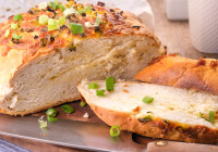 Jalapeno Cheddar Sourdough Bread Shot
