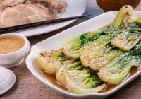 Bok Choy Stir Fry Shot