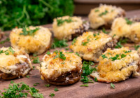 Cream Cheese Stuffed Mushrooms Shot