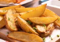 Air Fryer Potato Wedges Shot