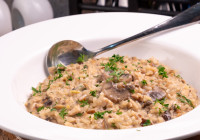 Chicken Mushroom Risotto Shot