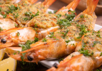 Baked Stuffed Shrimp Shot