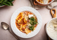 Instant Pot Lasagna Soup Shot