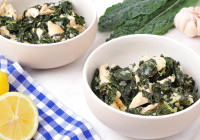 Kale Chicken Bowl Shot