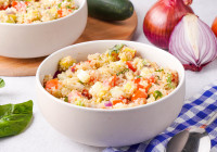 Quinoa Salad with Feta Shot