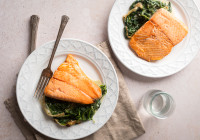 Simple Sake Salmon Shot