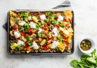 Sheet Pan Nachos Shot