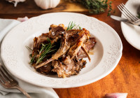 Sous Vide Lamb Chops Shot