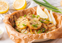 Grilled Potatoes Shot