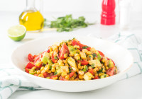 Avocado Corn Salad Shot