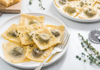 Mushroom Ravioli Shot