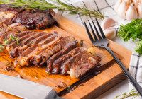 Reverse Seared Steak Shot