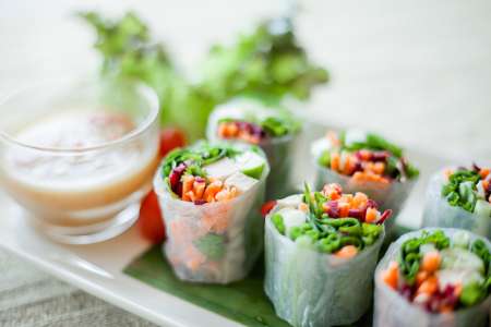 Fresh and Healthy Spring Rolls