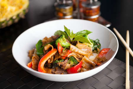 Traditional Thai Drunken Noodles