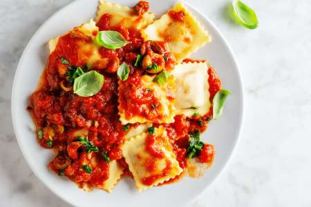 Homemade Sausage and Cheese Ravioli