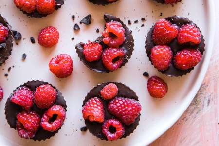 Sweet and Tart Raspberry Cupcakes