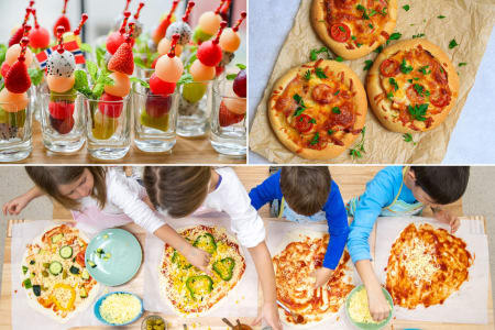 Little Hands Making Big Flavor Pizza