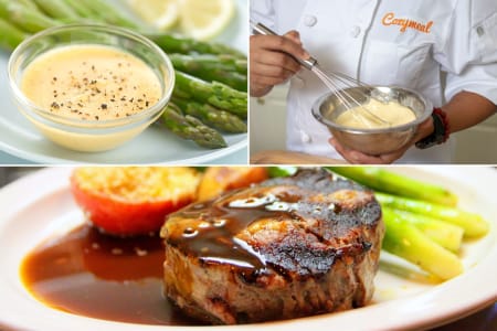 Four-Courses of Homemade Sauces