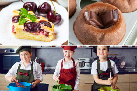 Mini Chefs Bake French Pastries Together