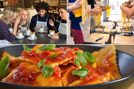 Make Fettucine, Ravioli and Tiramisu in Rome