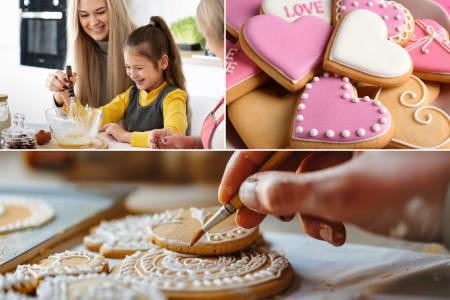 Colorful Heart Cookie Creations - Family Fun