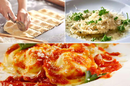 A Homemade Stuffed Pasta Meal