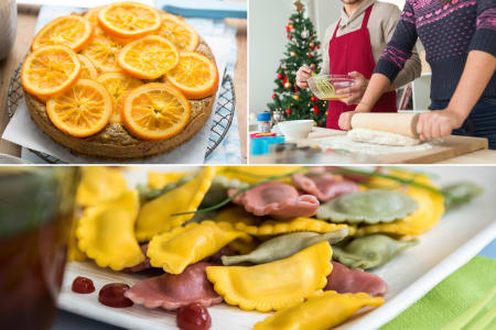 Festive Winter Holiday Inspired Ravioli