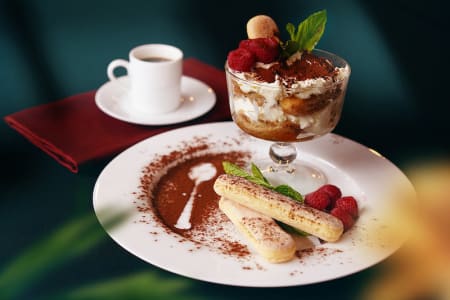 Italian Dinner With Delicious Tiramisu