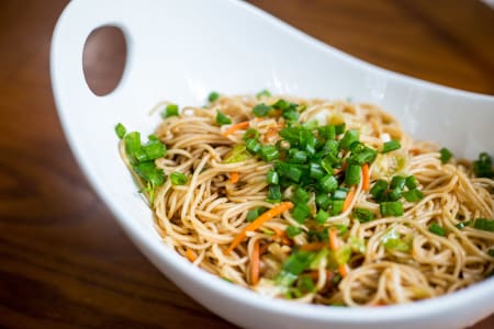 Rice Noodles and Spring Rolls