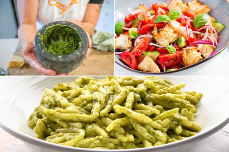 Vegan Italian Pasta and Garden Bounty