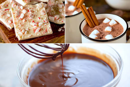 Holiday Hot Cocoa and Chocolate Bark