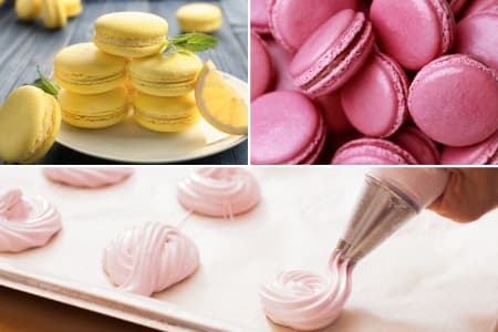 Floral Flavored Macarons