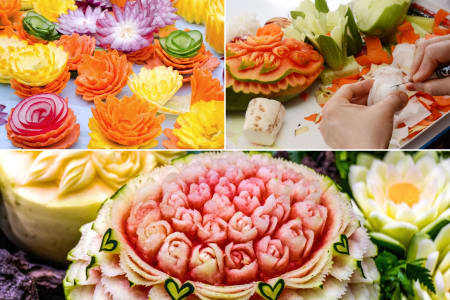 Dallas Team Cooking Class: Fruit & Vegetable Carving in Dallas