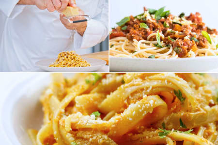 Handcrafted Alfredo and Bolognese Pasta