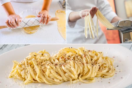 Handmade Cacio e Pepe Pasta