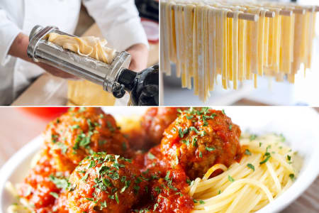 Philadelphia Cooking Class: Handmade Pasta and Meatballs